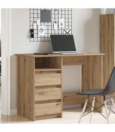 vidaXL Desk Artisan Oak 102x50x75 cm Engineered Wood