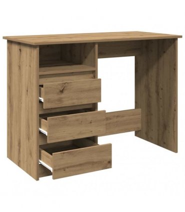 vidaXL Desk Artisan Oak 102x50x75 cm Engineered Wood