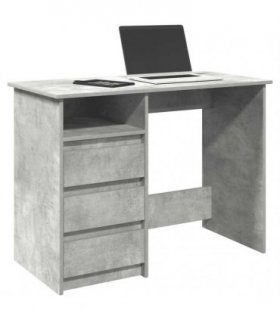 vidaXL Desk Concrete Grey 102x50x75 cm Engineered Wood