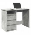 vidaXL Desk Concrete Grey 102x50x75 cm Engineered Wood