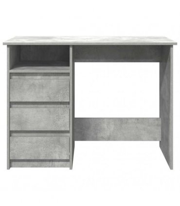 vidaXL Desk Concrete Grey 102x50x75 cm Engineered Wood