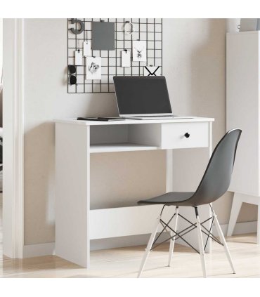 vidaXL Desk White 80x40x75 cm Engineered Wood — V0672059472