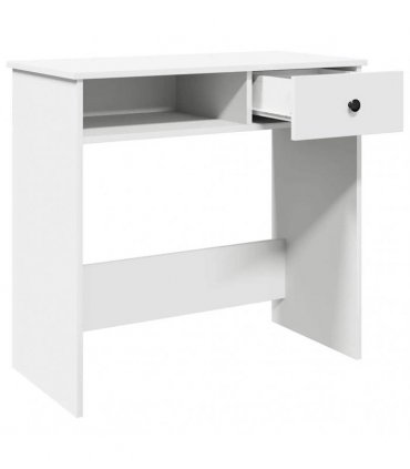 vidaXL Desk White 80x40x75 cm Engineered Wood — V0672059472