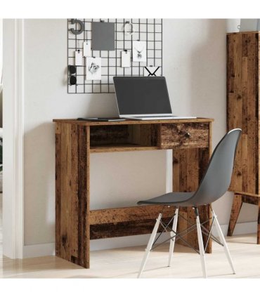 vidaXL Desk Old Wood 80x40x75 cm Engineered Wood — V0672059474