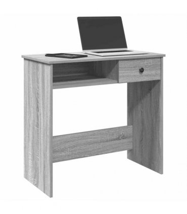 vidaXL Desk Grey Sonoma 80x40x75 cm Engineered Wood — V0672059475
