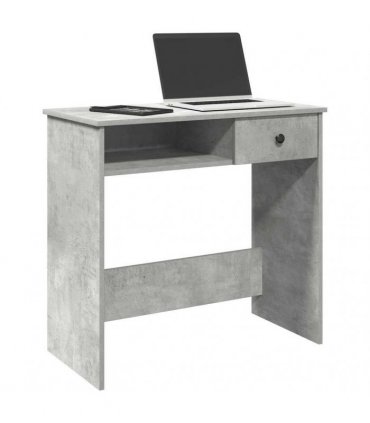 vidaXL Desk Concrete Grey 80x40x75 cm Engineered Wood — V0672059476