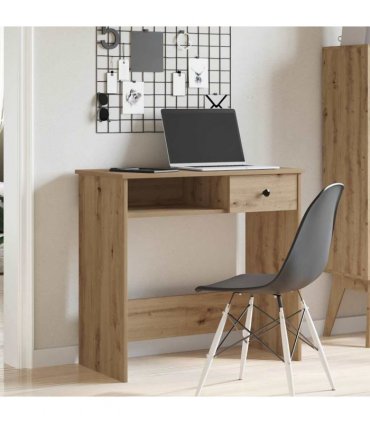 vidaXL Desk Artisan Oak 80x40x75 cm Engineered Wood — V0672059480