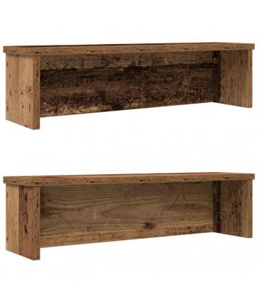 vidaXL Kitchen Racks Stackable 2 pcs Old Wood 60x15x16 cm — Size: 60 x 15 x 16 cm