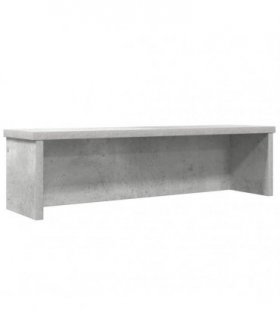 vidaXL Kitchen Rack Stackable Concrete Grey 60x15x16 cm Engineered Wood — Size: 60 x 15 x 16 cm