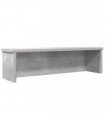 vidaXL Kitchen Rack Stackable Concrete Grey 60x15x16 cm Engineered Wood — Size: 60 x 15 x 16 cm