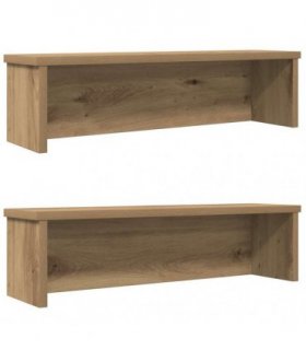 vidaXL Kitchen Racks Stackable 2 pcs Artisan Oak 60x15x16 cm — Size: 60 x 15 x 16 cm