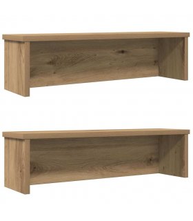 vidaXL Kitchen Racks Stackable 2 pcs Artisan Oak 50x15x16 cm — Size: 50 x 15 x 16 cm