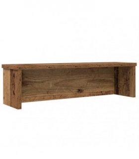 vidaXL Kitchen Rack Stackable Old Wood 50x15x16 cm Engineered Wood — Size: 50 x 15 x 16 cm
