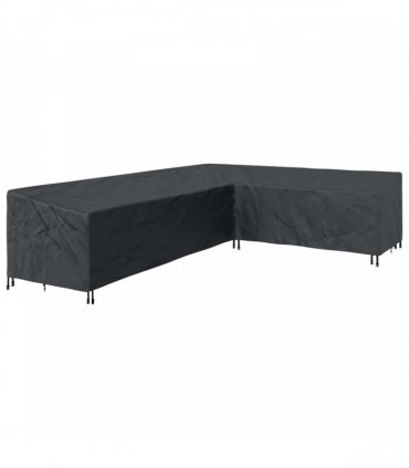 vidaXL Furniture Cover Black 355 x 275 x 80 cm 210D Oxford Fbric — Model: Left version