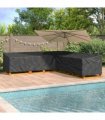 vidaXL Furniture Cover Black 325 x 325 x 80 cm 210D Oxford Fbric — Model: Middle version