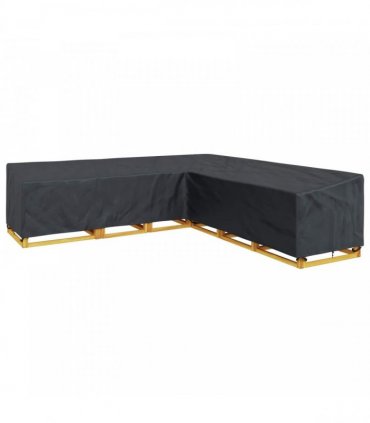 vidaXL Furniture Cover Black 325 x 325 x 80 cm 210D Oxford Fbric — Model: Middle version