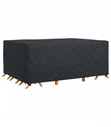 vidaXL Furniture Cover Plain Black 280 x 204 x 106 cm 210D