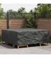 vidaXL Furniture Cover Plain Black 200 x 190 x 85 cm 420D