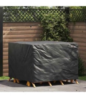 vidaXL Furniture Cover Black 135 x 135 x 90 cm 210D Oxford Fabric