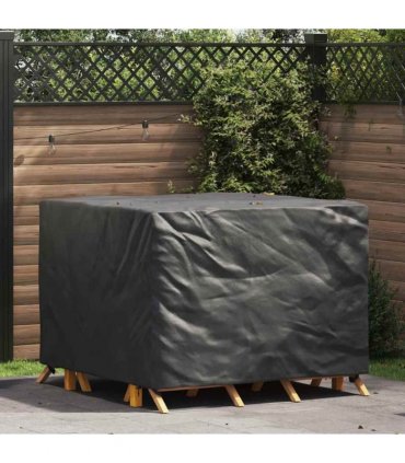 vidaXL Furniture Cover Black 135 x 135 x 90 cm 210D Oxford Fabric