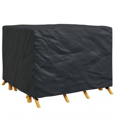 vidaXL Furniture Cover Black 135 x 135 x 90 cm 210D Oxford Fabric