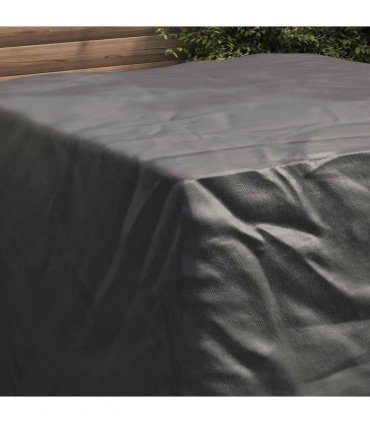 vidaXL Furniture Cover Black 135 x 135 x 90 cm 210D Oxford Fabric