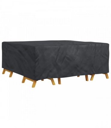 vidaXL Furniture Cover Plain Black 210 x 200 x 70 cm 420D