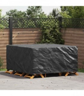 vidaXL Furniture Cover Plain Black 180 x 190 x 85 cm 210D