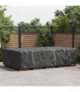vidaXL Furniture Cover Plain Black 305 x 190 x 85 cm 210D