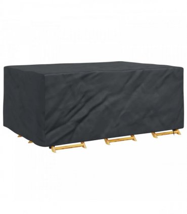 vidaXL Furniture Cover Plain Black 230 x 165 x 80 cm 210D