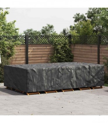 vidaXL Furniture Cover Plain Black 315 x 180 x 74 cm 210D