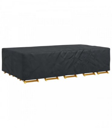 vidaXL Furniture Cover Plain Black 315 x 180 x 74 cm 210D