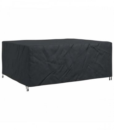 vidaXL Furniture Cover Plain Black 220 x 190 x 85 cm 210D