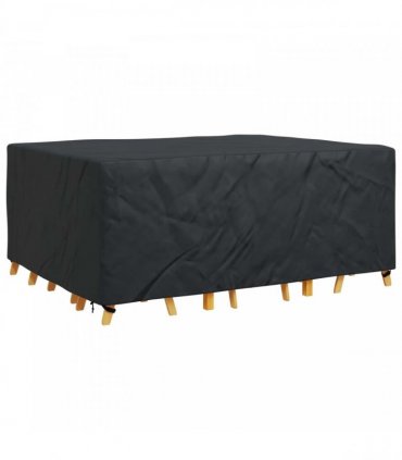 vidaXL Furniture Cover Plain Black 220 x 190 x 85 cm 210D