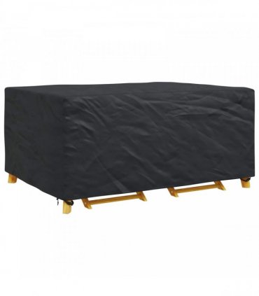 vidaXL Furniture Cover Plain Black 240 x 180 x 100 cm 210D