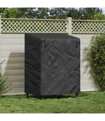 vidaXL Outdoor Swing Cover Black 120 x 90 x 155 cm 420D Oxford Fbric — Size: 120 x 90 x 140/155 cm