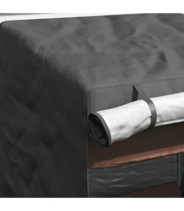 vidaXL Outdoor Swing Cover Black 120 x 90 x 155 cm 420D Oxford Fbric — Size: 120 x 90 x 140/155 cm