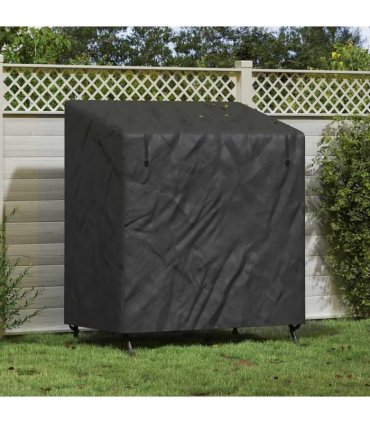 vidaXL Outdoor Swing Cover Black 155 x 95 x 165 cm 210D Oxford Fbric — Size: 155 x 95 x 140/165 cm