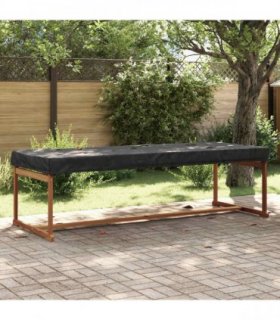 vidaXL Table Cover Plain Black 262 x 102 x 15 cm Fabric