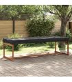 vidaXL Table Cover Plain Black 242 x 102 x 15 cm Fabric