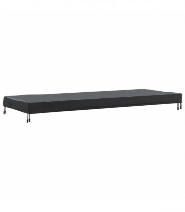 vidaXL Table Cover Plain Black 242 x 102 x 15 cm Fabric