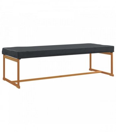vidaXL Table Cover Plain Black 242 x 102 x 15 cm Fabric — V0672060044