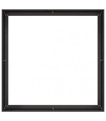 vidaXL Planter Black 100x100x40 cm Steel — Size: 100 x 100 x 40 cm