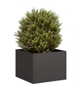 vidaXL Planter Black 40x40x30 cm Steel — Size: 40 x 40 x 30 cm