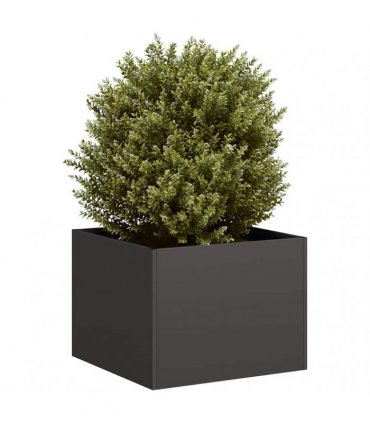 vidaXL Planter Black 40x40x30 cm Steel — Size: 40 x 40 x 30 cm