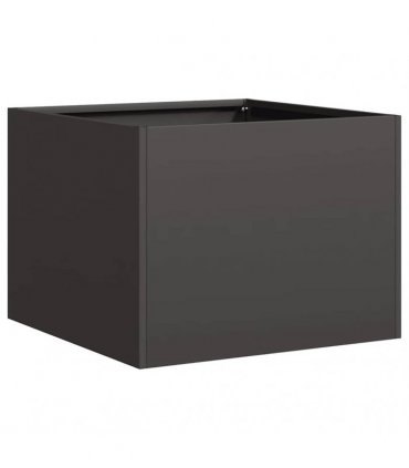 vidaXL Planter Black 40x40x30 cm Steel — Size: 40 x 40 x 30 cm