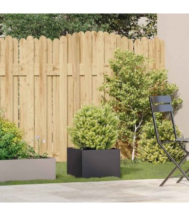 vidaXL Planter Black 40x40x30 cm Steel — Size: 40 x 40 x 30 cm