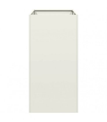 vidaXL Planter White 40x80x80 cm Steel — Size: 40 x 80 x 80 cm