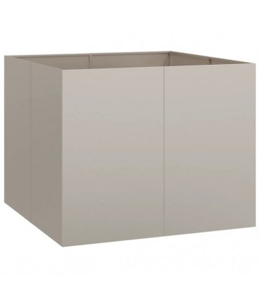 vidaXL Planter Rusty 100x100x80 cm Weathering Steel — Size: 100 x 100 x 80 cm