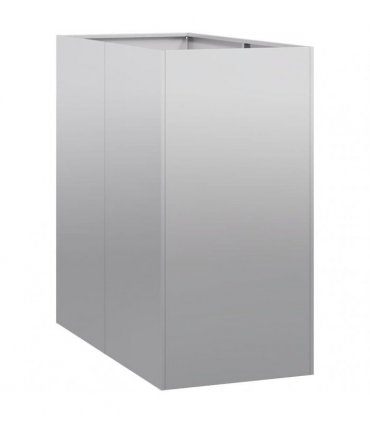 vidaXL Planter 40x80x80 cm Galvanised Steel — Size: 40 x 80 x 80 cm